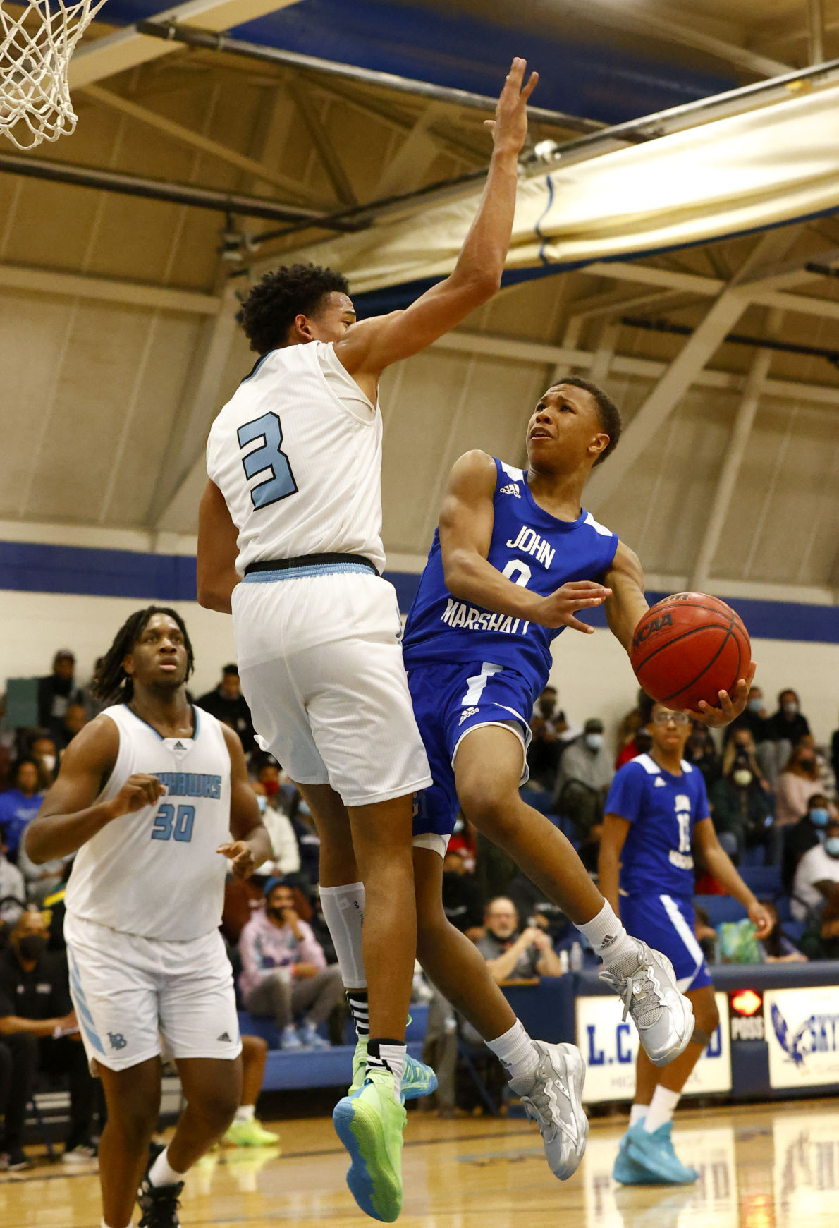 John Marshall at L.C. Bird boys basketball game